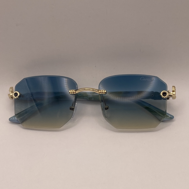 Cartier Frameless Polygonal Sunglasses